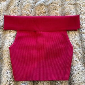 Babaton Vibrant Pink Knit Top